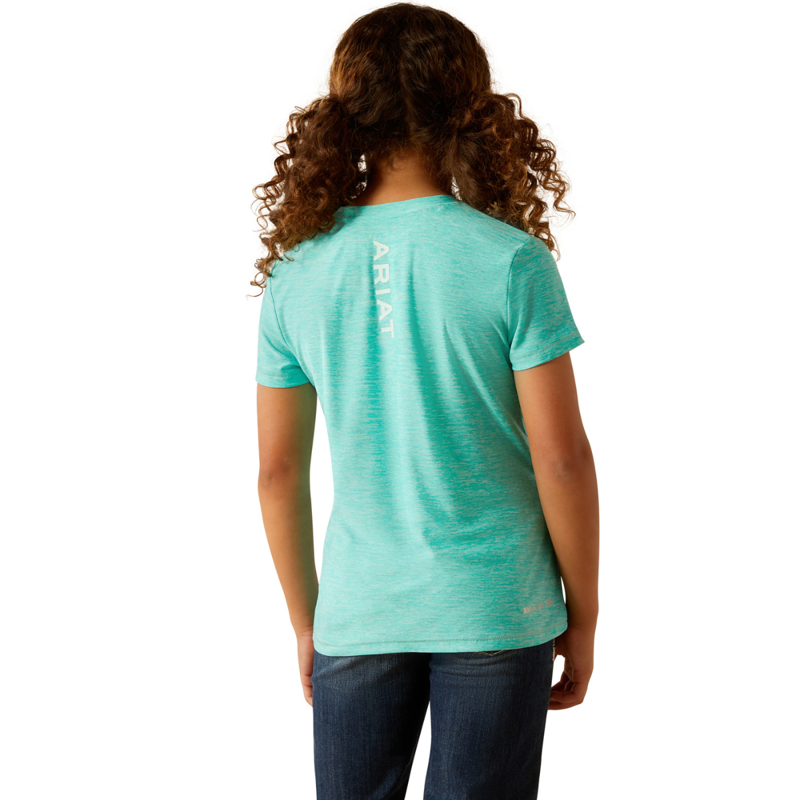 Ariat Youth Laguna T-Shirt - Blue Turquoise-1