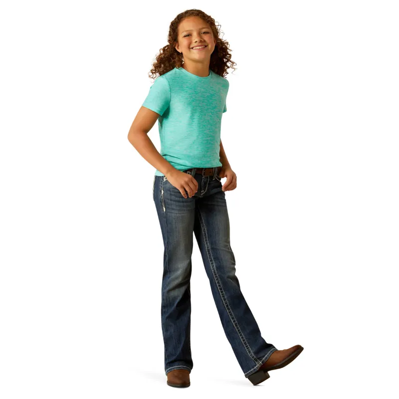 Ariat Youth Laguna T-Shirt - Blue Turquoise-3