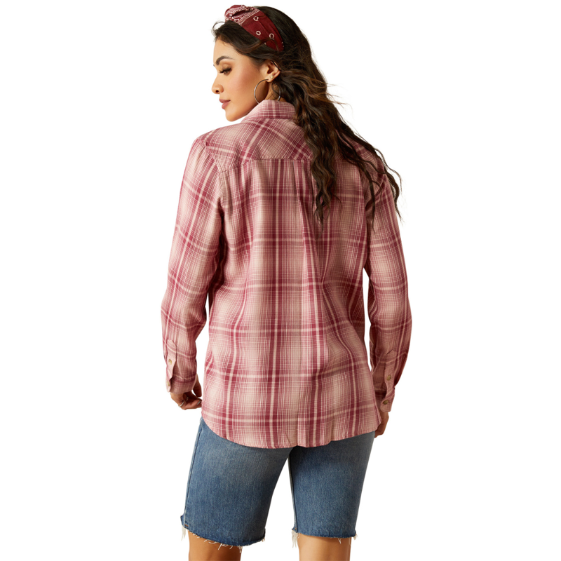 Ariat Women's  Billie Jean Western Shirt - Delilah Plaid-3