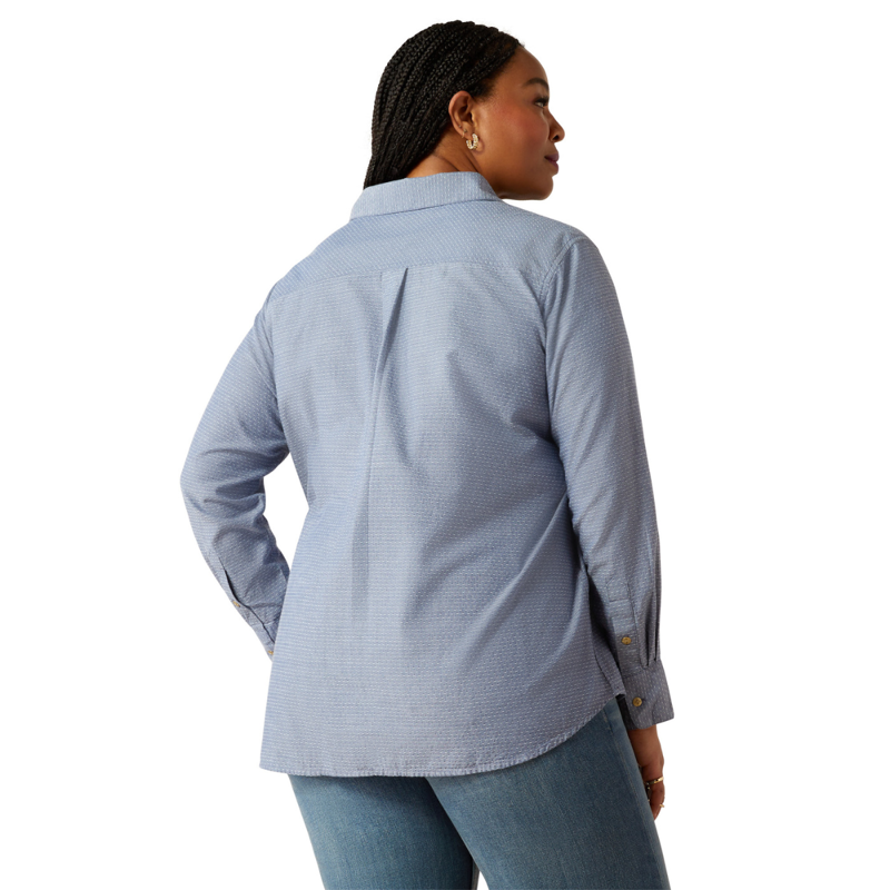 Ariat Women's  Billie Jean Western Shirt - Chambray Dobby-2