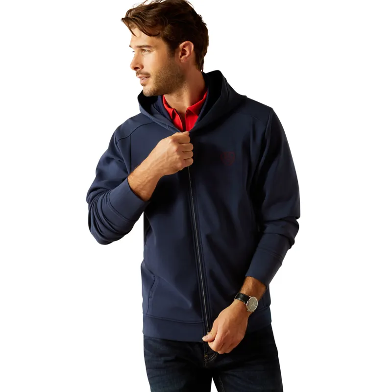 Ariat Men's Antez Team Full Zip Hoodie - Navy