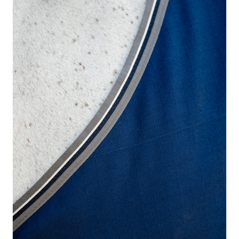 Horseware Rambo Stable Sheet - Navy/Thunderstorm Grey Silver-2