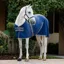 Horseware Rambo Stable Sheet - Navy/Thunderstorm Grey Silver