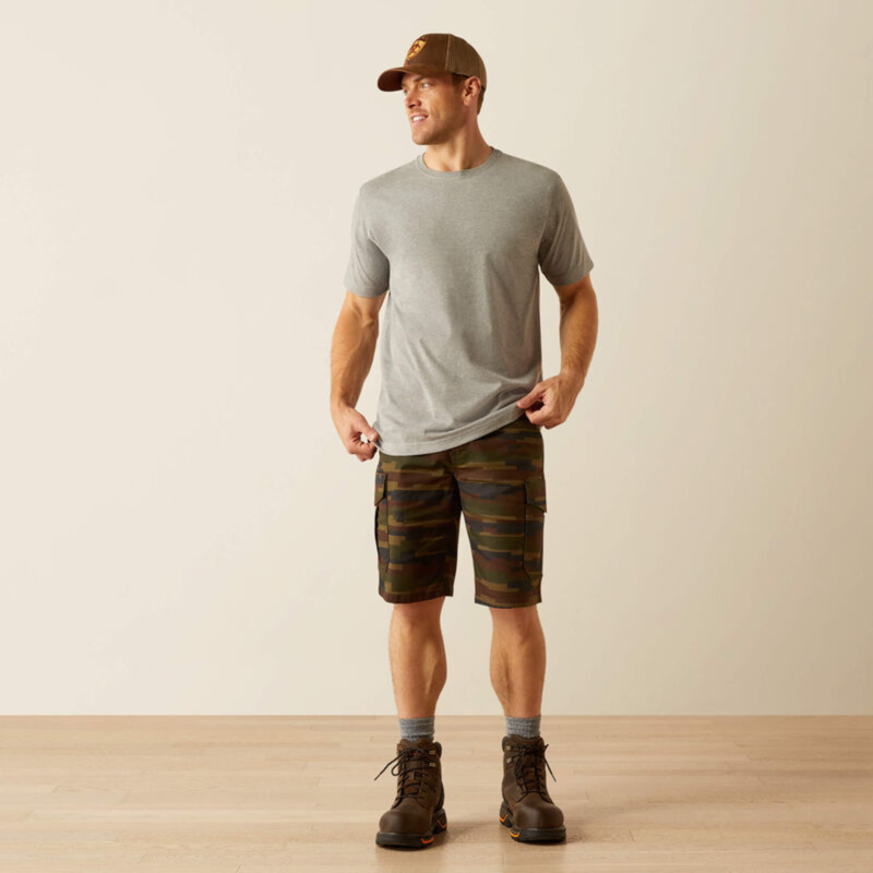 Ariat Men's Rebar Cotton Strong Standard T-Shirt - Grey Heather-2