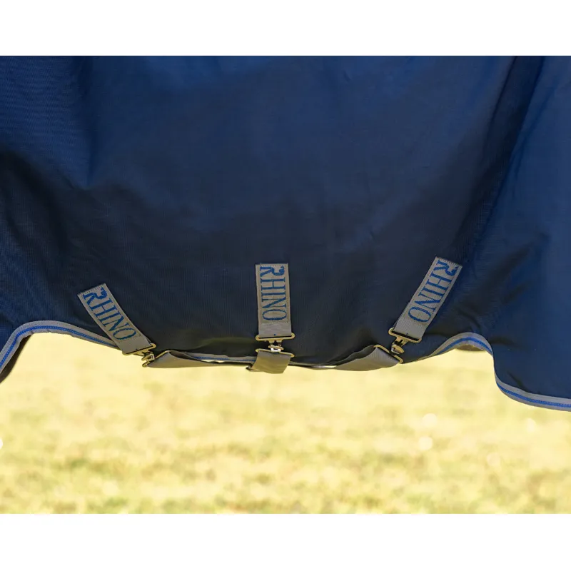 Horseware Rhino 100g Turnout - Navy/Titanium Grey Classic Blue-2