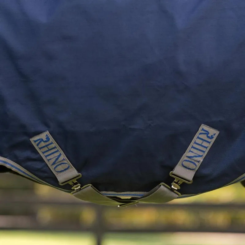 Horseware Rhino Pony 250g Vari-LayerTurnout Rug - Navy/Titanium Grey Classic Blue-2