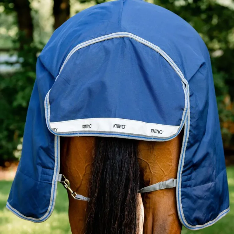 Horseware Rhino Wug 0g TurnoutRug - Navy/Titanium Grey Classic Blue-3