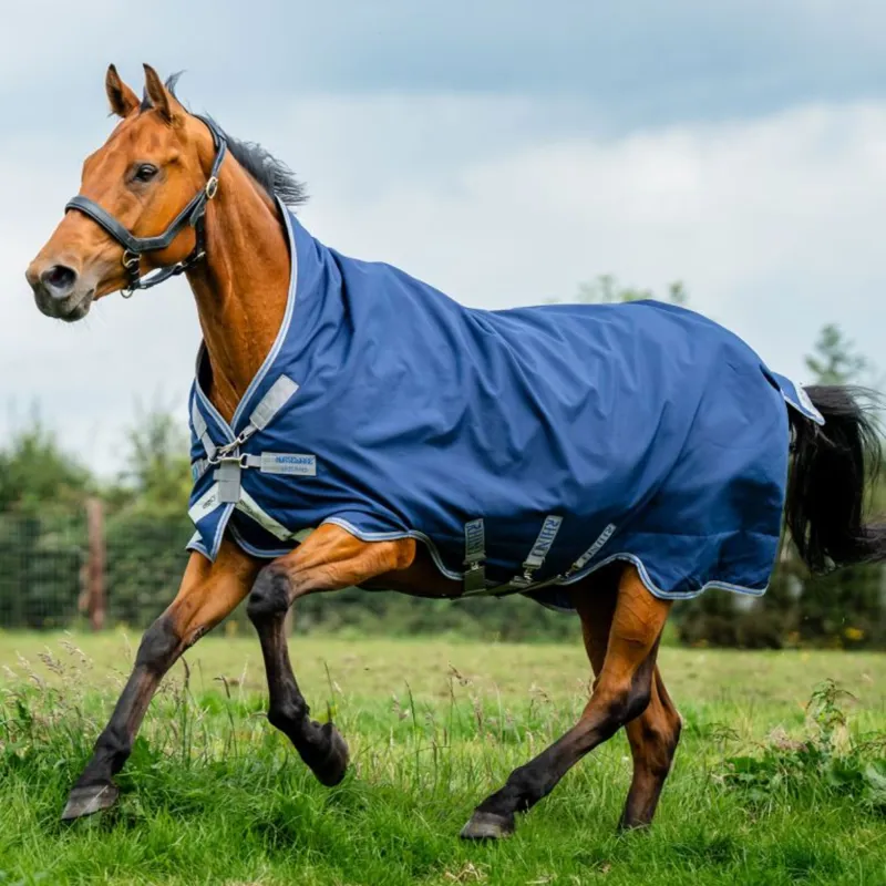 Horseware Rhino Wug 0g TurnoutRug - Navy/Titanium Grey Classic Blue-4