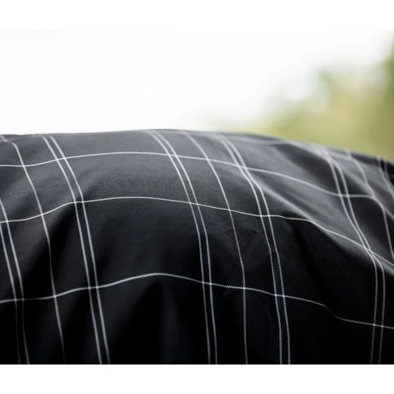Horseware Rhino Wug Turnout Rug 0g - Black/Grey White Check Grey-3