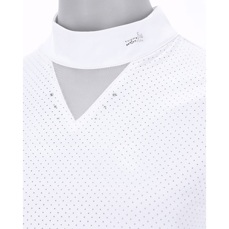 Schockemohle SPLea Style Show Shirt - Optical White-3