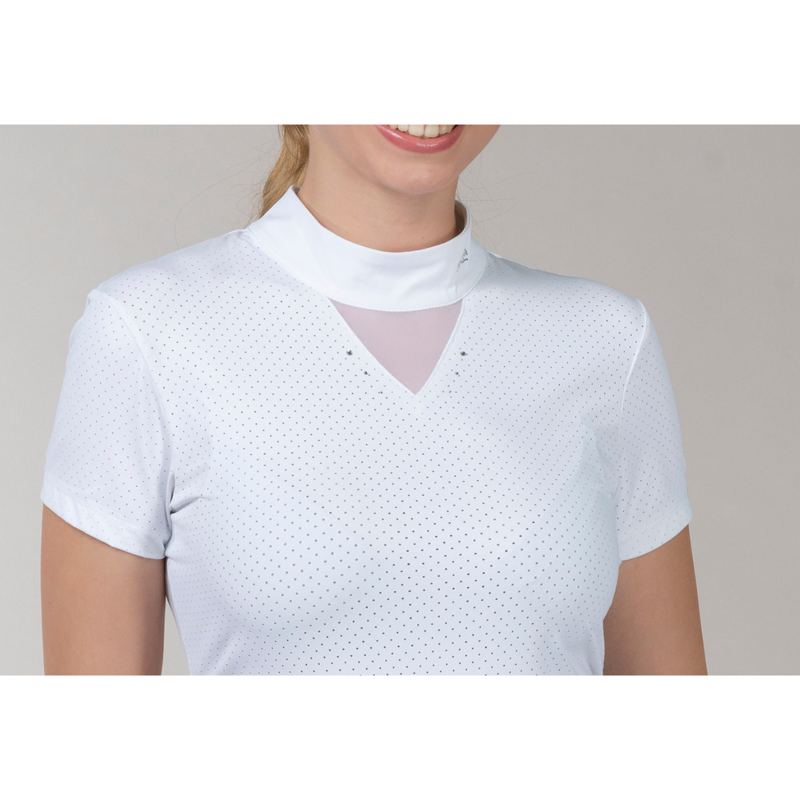 Schockemohle SPLea Style Show Shirt - Optical White-6