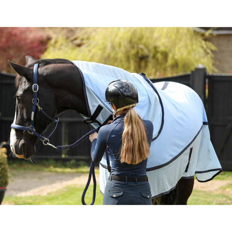 Equilibrium Quick Chill Cool Rug with Detachable Neck - Light Blue-7