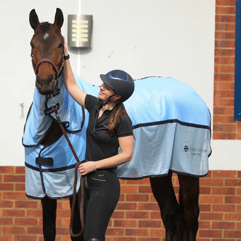 Equilibrium Quick Chill Cool Rug with Detachable Neck - Light Blue-3