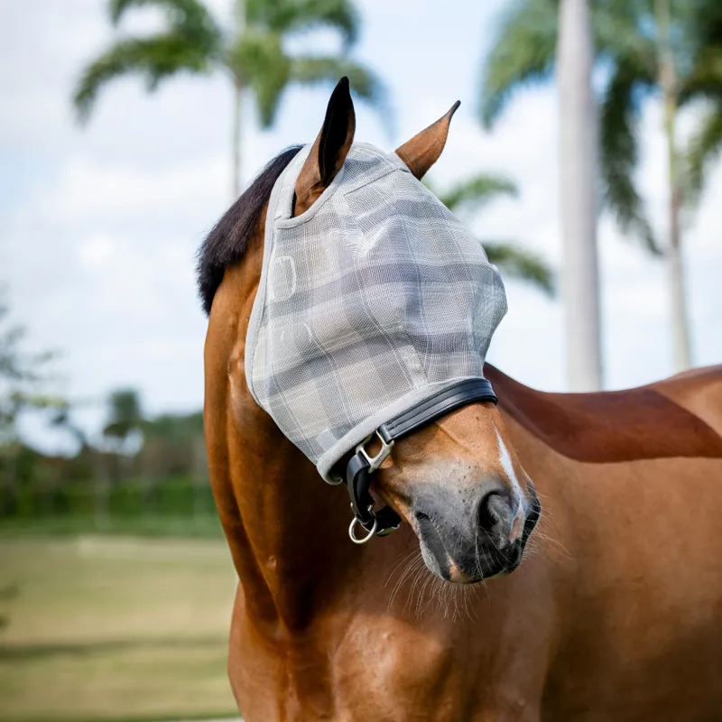 Horseware Newmarket Fly Mask No Ears - Witney Charcoal-2