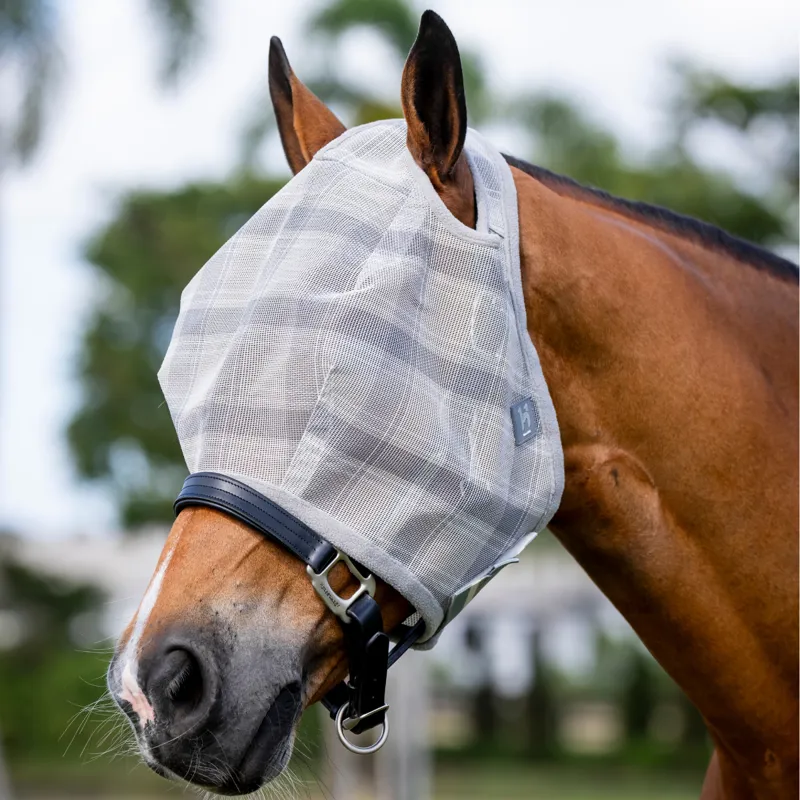 Horseware Newmarket Fly Mask No Ears - Witney Charcoal