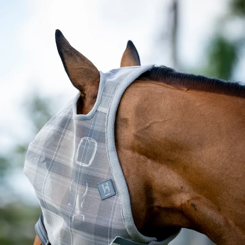 Horseware Newmarket Fly Mask No Ears - Witney Charcoal-1