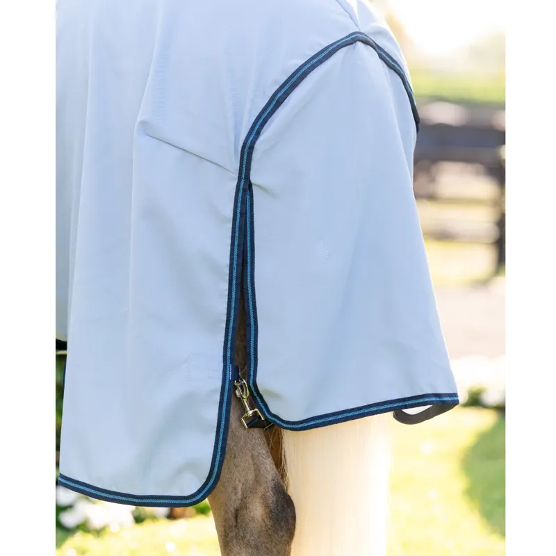 Horseware Amigo Ripstop Pony Hoody - Azure Blue/Navy/Electric Blue-3