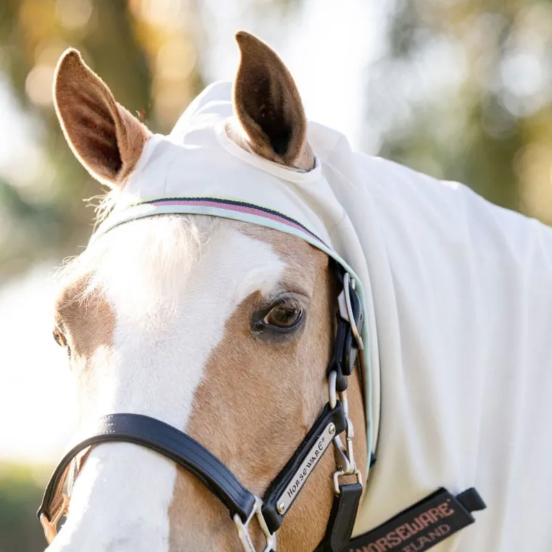 Horseware Amigo Ripstop Pony Hoody - Silver/Lime Navy Pink Blue-1