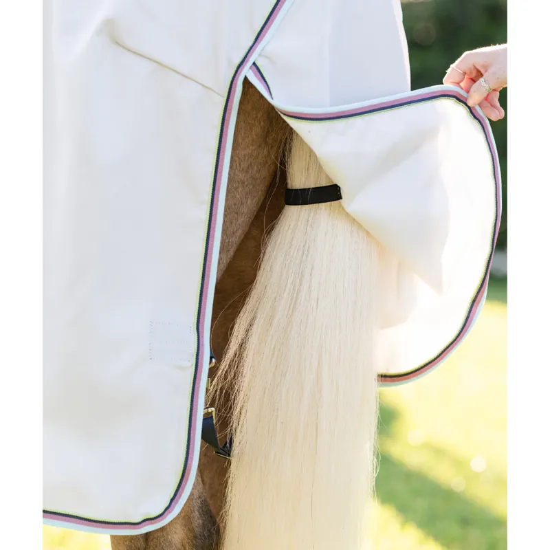 Horseware Amigo Ripstop Pony Hoody - Silver/Lime Navy Pink Blue-5