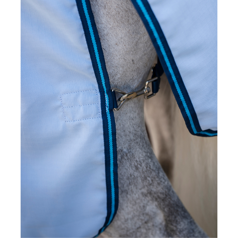 Horseware Amigo Ripstop Hoody - Azure Blue/Navy Electric Blue-3