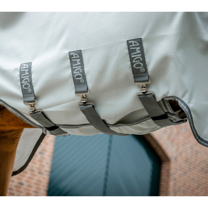 Horseware Amigo Ripstop Hoody - Silver/Titanium Grey/Silver-2