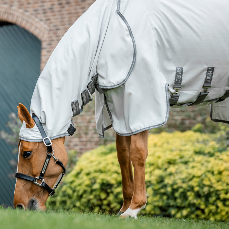 Horseware Amigo Ripstop Hoody - Silver/Titanium Grey/Silver-5