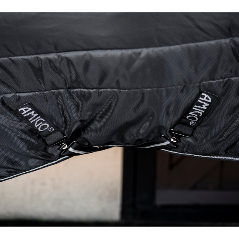 Horseware Amigo Ripstop 350g Insulator Stable - Black/Black Silver-2