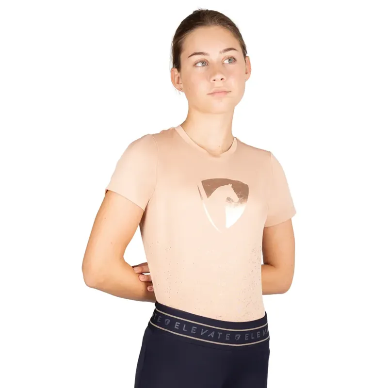 Hy Equestrian Elevate Allure Mizs T-Shirt - Maple Sugar
