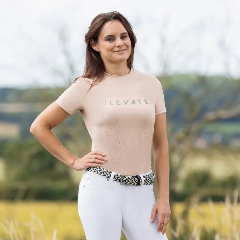 Hy Equestrian Elevate Allure T-Shirt - Maple Sugar-2