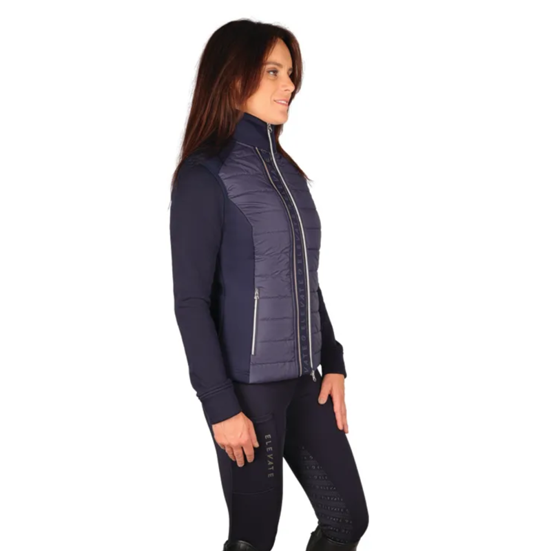Hy Equestrian Elevate Allure Gilet - Navy/Gun Metal Grey-1
