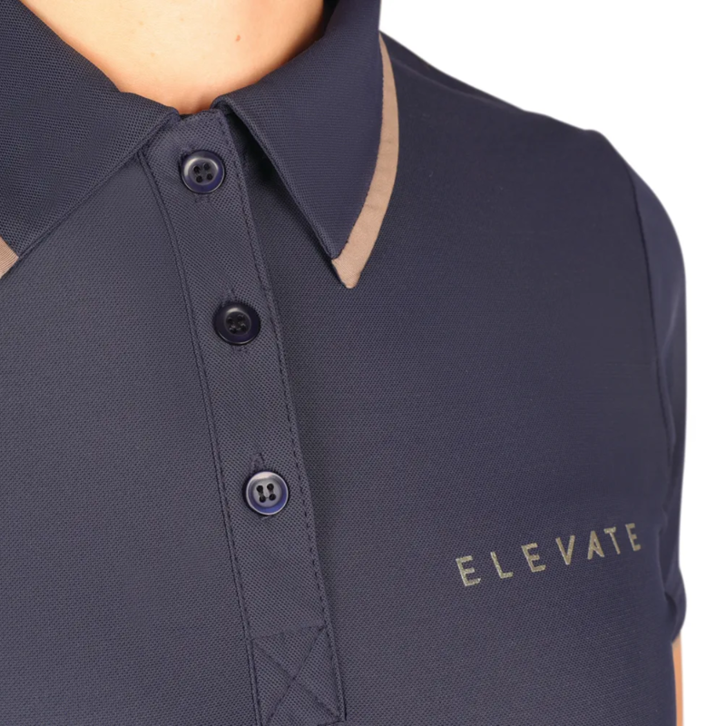 Hy Equestrian Elevate Allure Polo - Navy/Fossil-3