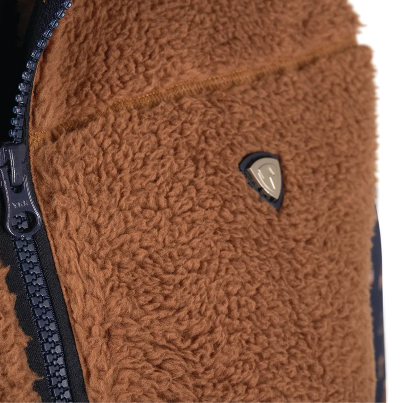 Hy Equestrian Elevate Style Teddy Fleece Jacket - Brown-3