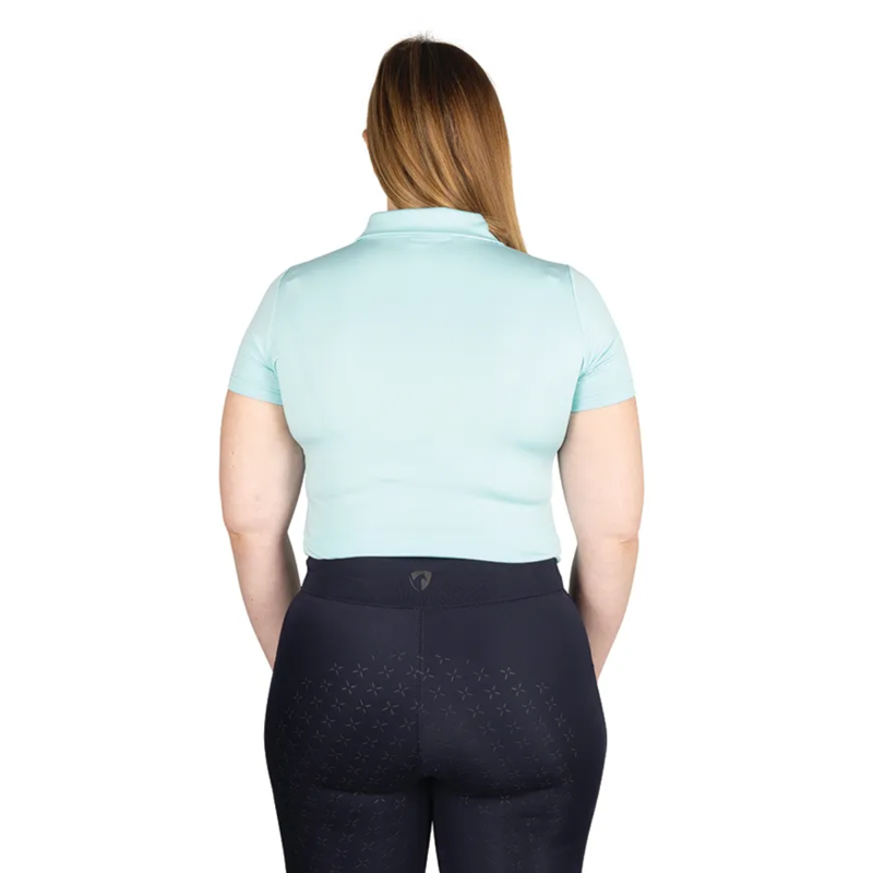 Hy Equestrian Elevate Essential Polo Shirt -  Ice Blue-1