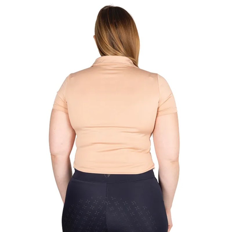 Hy Equestrian Elevate Essential Polo Shirt - Maple Sugar-1