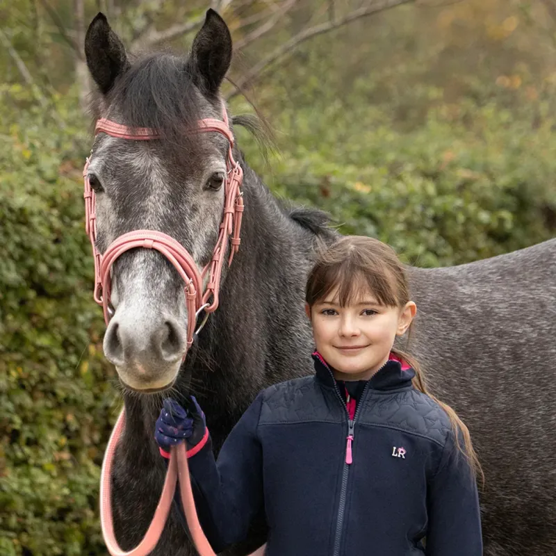 Little Rider Serena Reins - Pink - Pony 48 inch-2