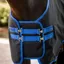 Horseware Amigo Straight Front Chest Extender - Black/Classic Blue