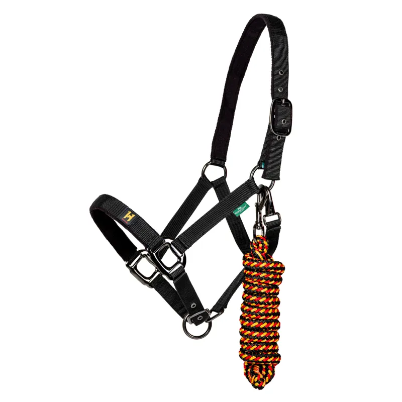 Horseware Newmarket Headcollar and Leadrope - Witney Gold