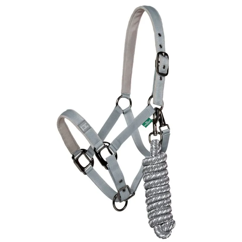 Horseware Newmarket Headcollar and Leadrope - Witney Charcoal