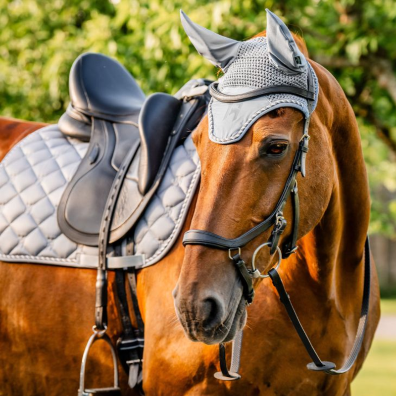 Horseware Newmarket Ear Net - Witney Charcoal-2