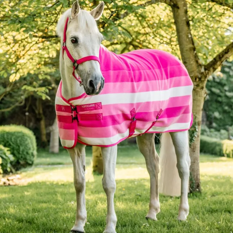 Horseware Newmarket Pony Fleece Cooler - Witney Pink-3