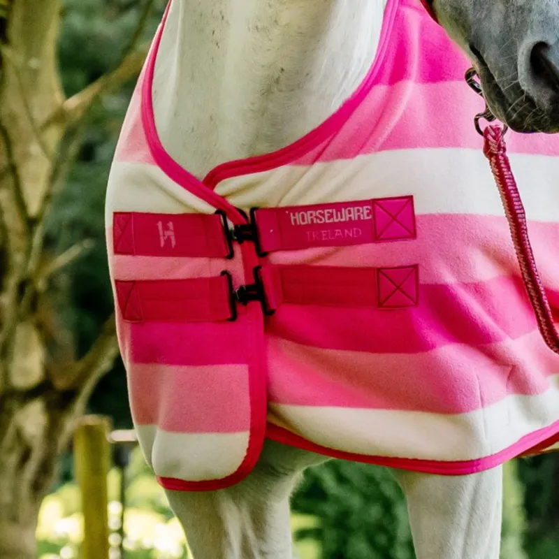 Horseware Newmarket Pony Fleece Cooler - Witney Pink-1