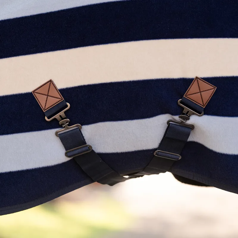 Horseware Newmarket Pony Fleece Cooler - Witney Navy-2