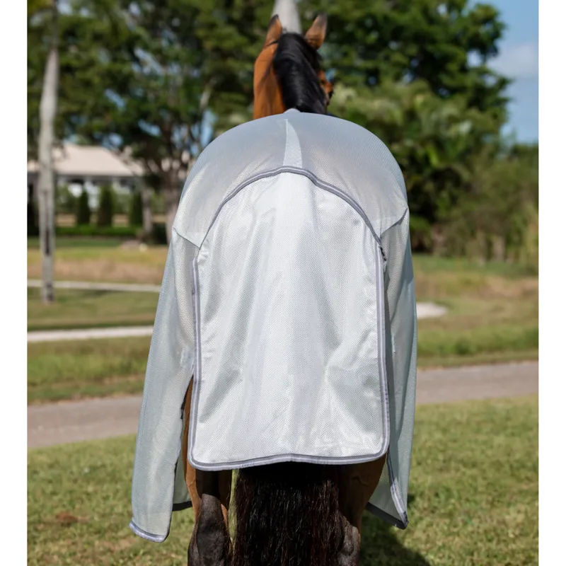 Horseware Amigo Bug Buster Fly Sheet - Silver/Titanium Grey Silver-4