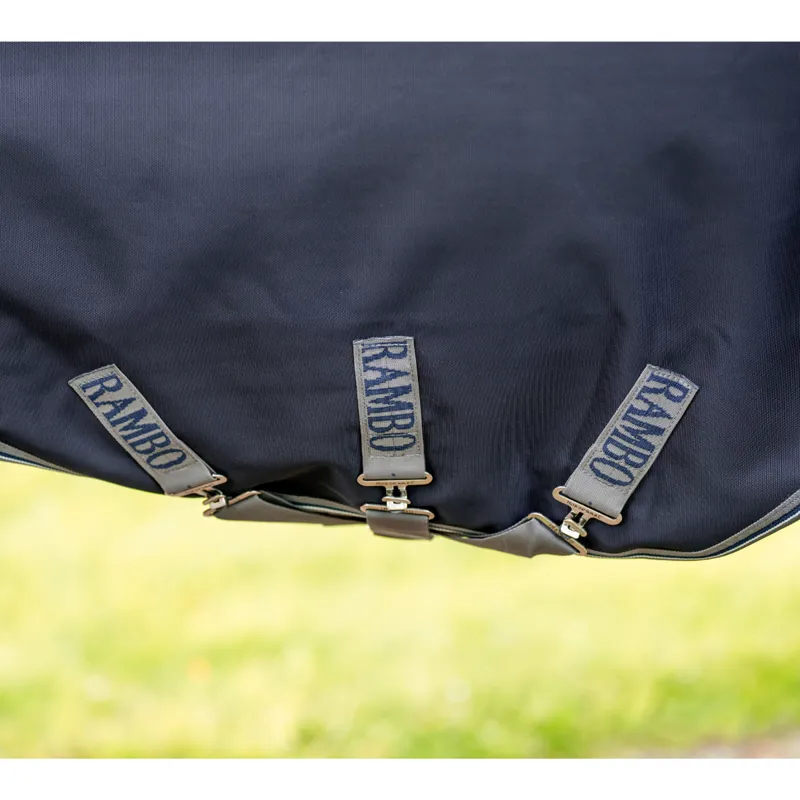 Horseware Rambo 1680D Turnout 250g VL - Navy/Thunderstorm Grey Silver-3