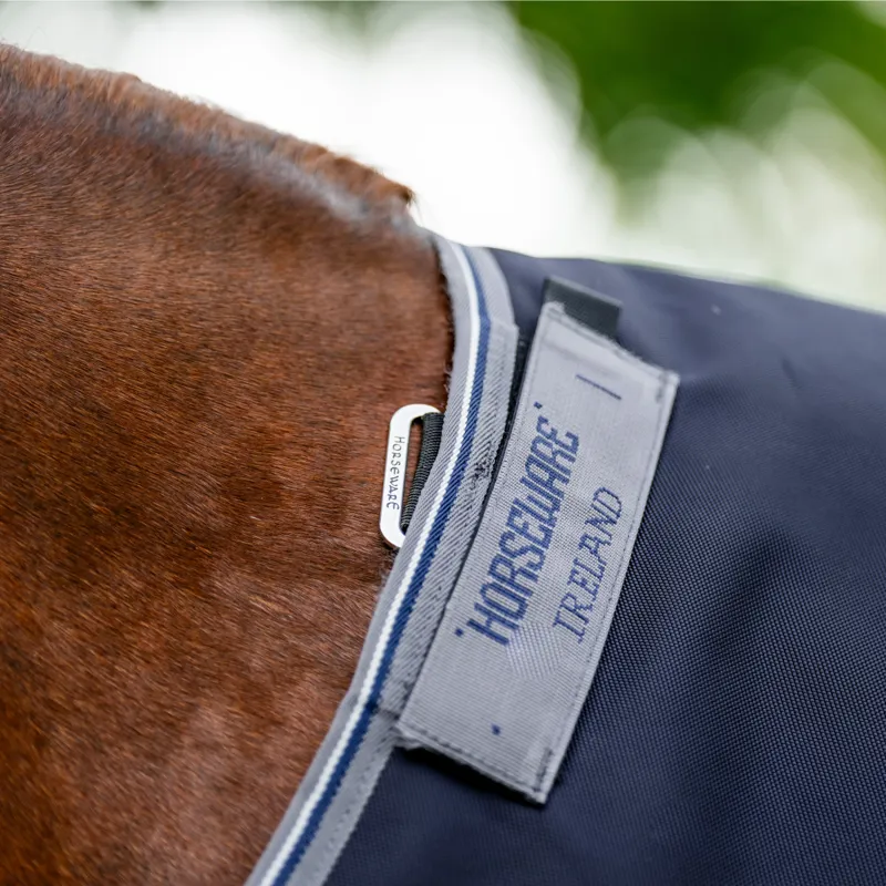 Horseware Rambo 1680D Turnout 250g VL - Navy/Thunderstorm Grey Silver-7