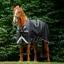 Horseware Rambo 1680D Turnout Rug 450g Vari-Layer - Black/Thunderstorm Grey Silver