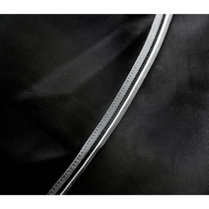 Horseware Rambo 1680D Turnout Rug 450g Vari-Layer - Black/Thunderstorm Grey Silver-5