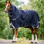 Horseware Rambo 1680D Plus Turnout Rug 100g - Navy/Thunderstorm Grey Silver