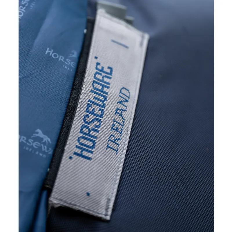 Horseware Rambo 1680D Plus Turnout Rug 100g - Navy/Thunderstorm Grey Silver-4