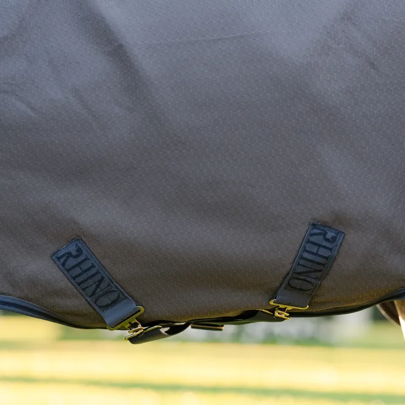 Horseware Rhino HexStop Plus Pony Turnout Rug 100g - Grey/Indigo Navy-4